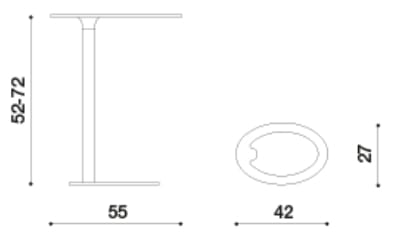 Овальный стол из стали и дерева Quinti Sedute LIF ARCH-00108933 - Вид №3