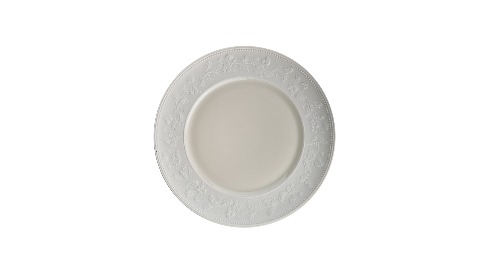 10645868 JL Coquet Набор тарелок обеденных 27,5см "Джорджия Айвори", 6шт Фарфор  - Вид №1