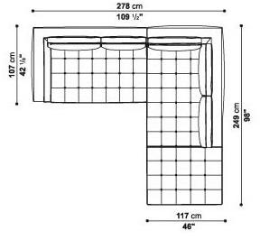 Maxalto Модульный угловой диван из ткани Lucrezia sun-id-1346409 - Вид №12