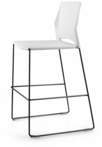 TALIN Стул из полипропилена, штабелируемый салазками Trek