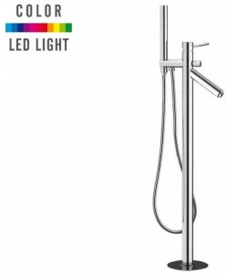 Remer Rubinetterie Напольный светодиодный смеситель с ручным душем Minimal color Nr 08 2