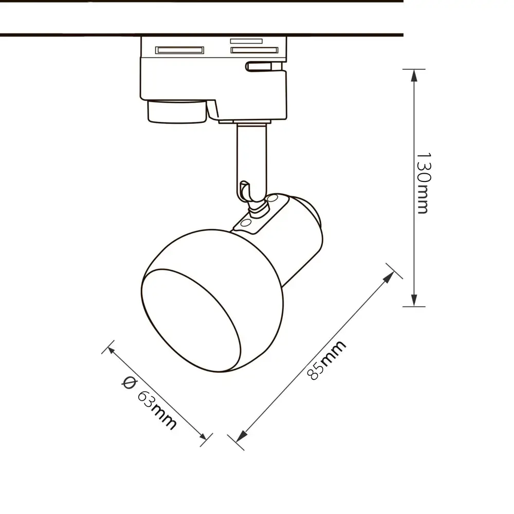 Трековый светильник Volpe Q322 под лампу GU10 цвет белый STLM-2211486 - Вид №10