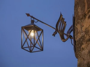 Brillamenti Настенный светильник из кованого железа Lanterna drago