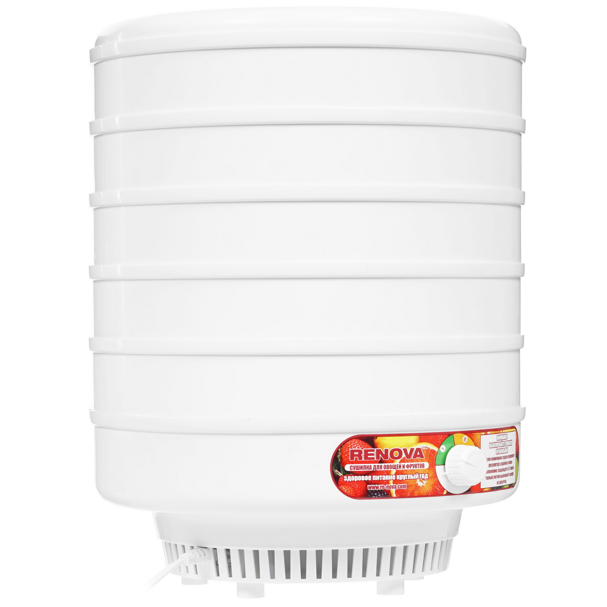 8174309 Сушилка для овощей и фруктов RENOVA DVN31-500/5 белый STDN-0035066