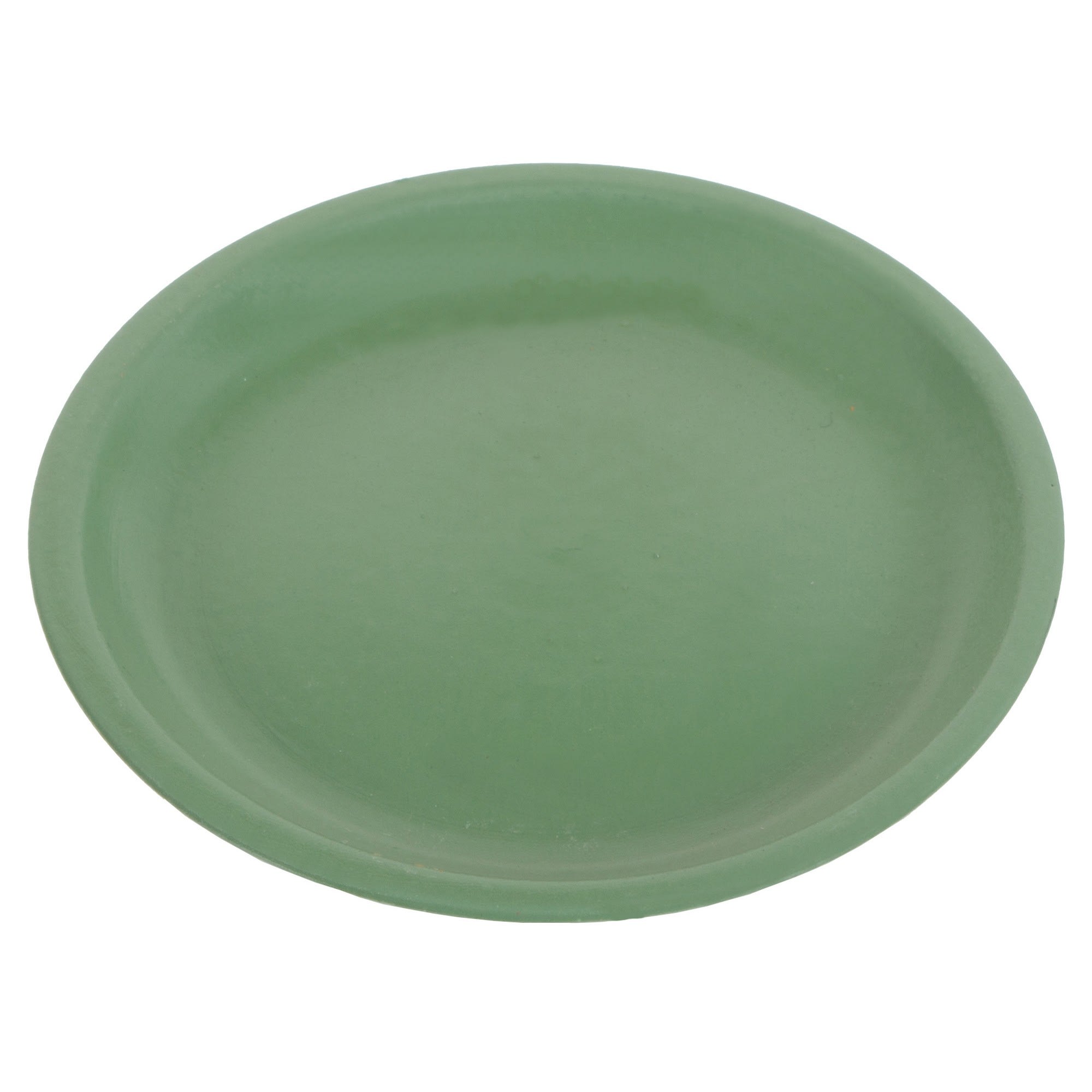 18875884 Горшок цветочный ø12 h11 см v0.8 л керамика зелёный Колор гейм Santreyd  - Вид №2