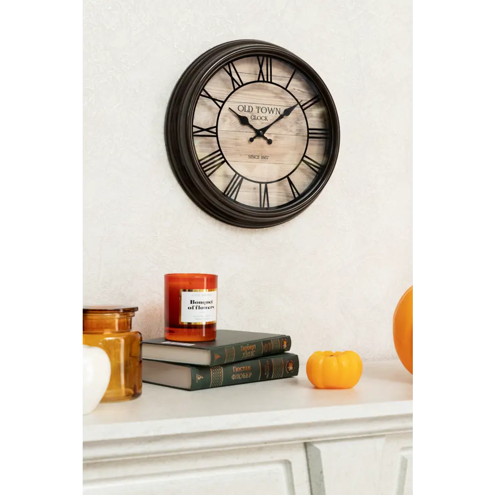 Часы настенные Atmosphera Retro Factory 167076 пластик, цвет коричневый 83877091 STLM-2036818 - Вид №5