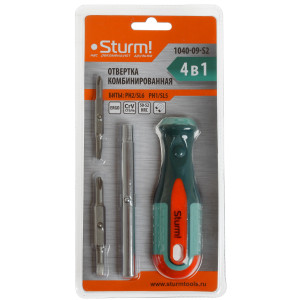 Отвертка с насадками/битами Sturm! 1040-09-S2 1287128