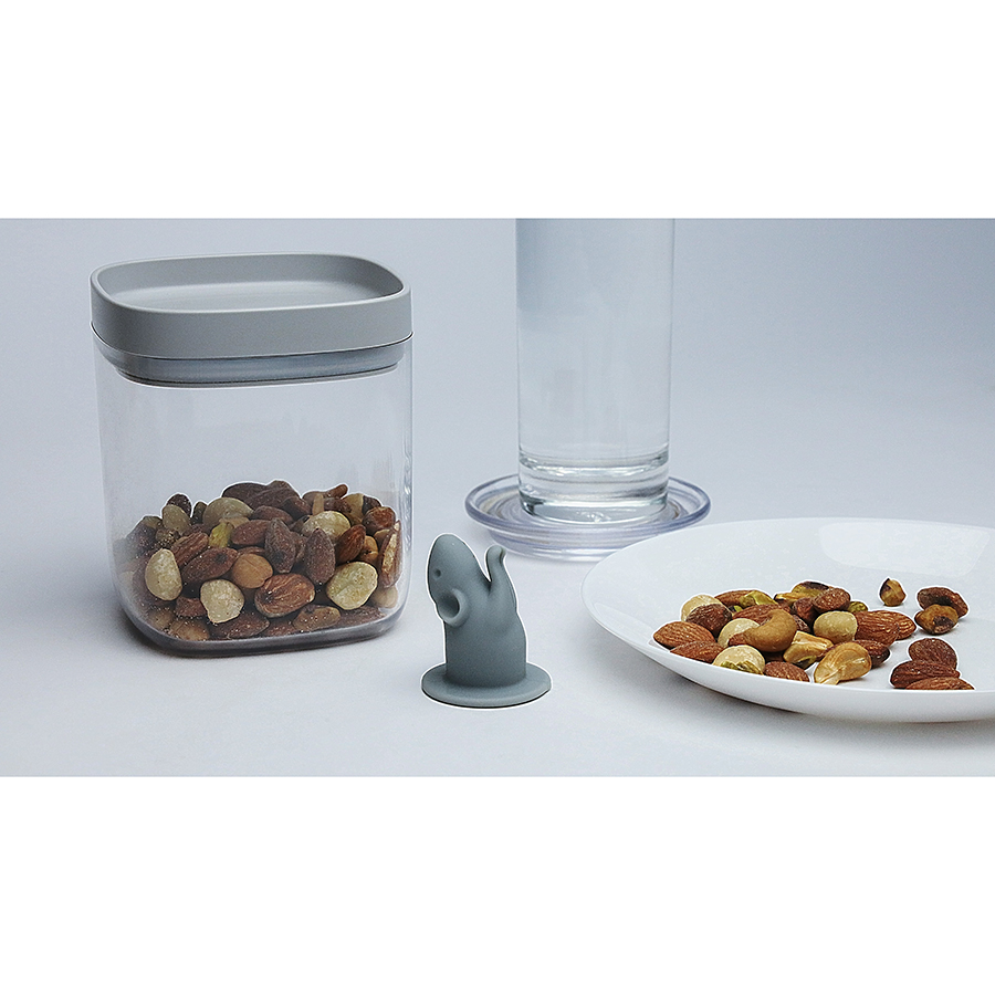 QL10345-CL-GY Контейнер для пищевых продуктов lucky mouse 0,6 л Qualy  - Вид №2