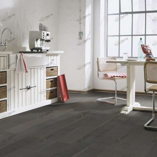 Паркетная доска Meister PD 400 Cottage Титаново-серебристый 8221 Дуб Рустик с брашью (Текстурированная) 2200х180 мм 2300200040