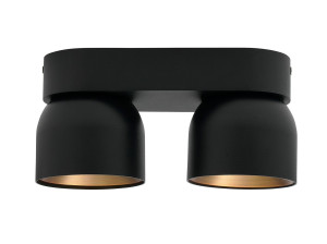 Несколько металлических потолочных светильников