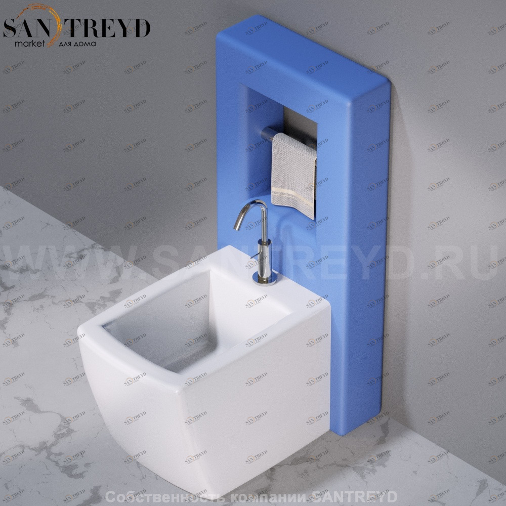 C302VX.140 Настенный керамический шкаф для биде напольное WALL A. e T. Italia AeT ITALIA