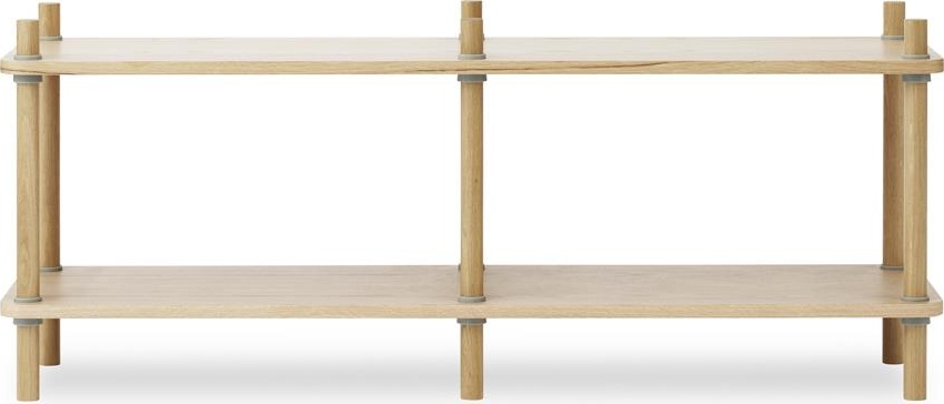 602504 Jam Книжный шкаф 6 полюсов Дуб / серый Normann Copenhagen  - Вид №1