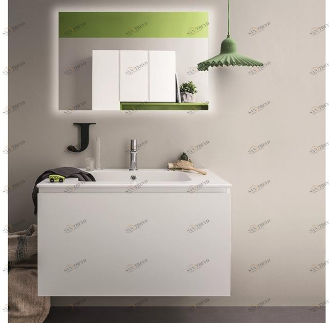 Birex Лаковая тумба под умывальник с зеркалом Lapis sun-id-1394703