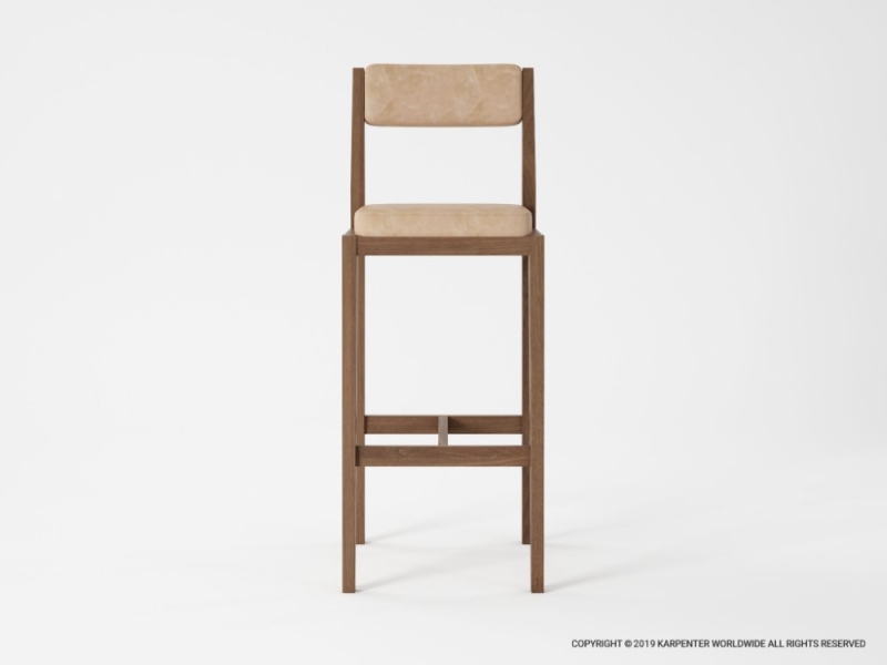 498_979 Барный стул с кожей Karpenter 