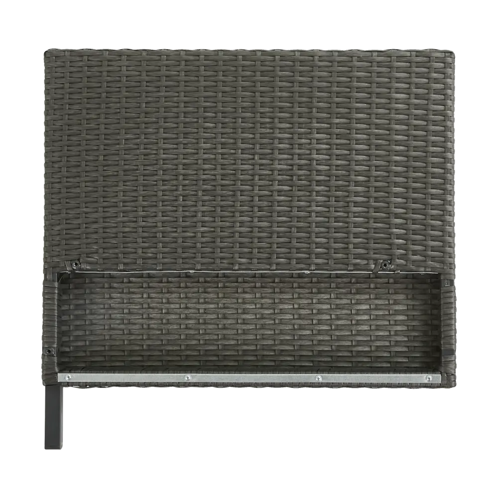 Секция угловая Naterial Noa Fix 68x62x68 см, искусственный ротанг, серый/черный Товар без серии STLM-2054200 - Вид №10