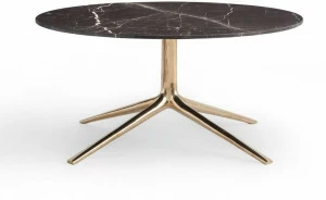 Poliform Низкий круглый мраморный журнальный столик Mondrian