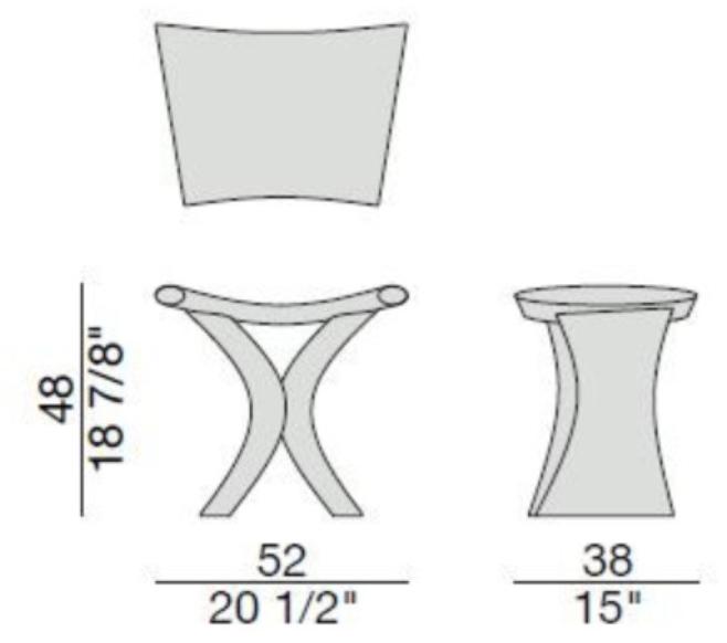 Porada Низкий стул в золе Eighteen sun-id-1420291 - Вид №4
