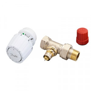 Danfoss Комплект RTR-N/RTR 7090 для двухтрубной системы отопления RTR-N 20 прям. и RTR7090 комплект 013G2176