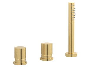 Смеситель для ванны с 3 отверстиями и переключателем