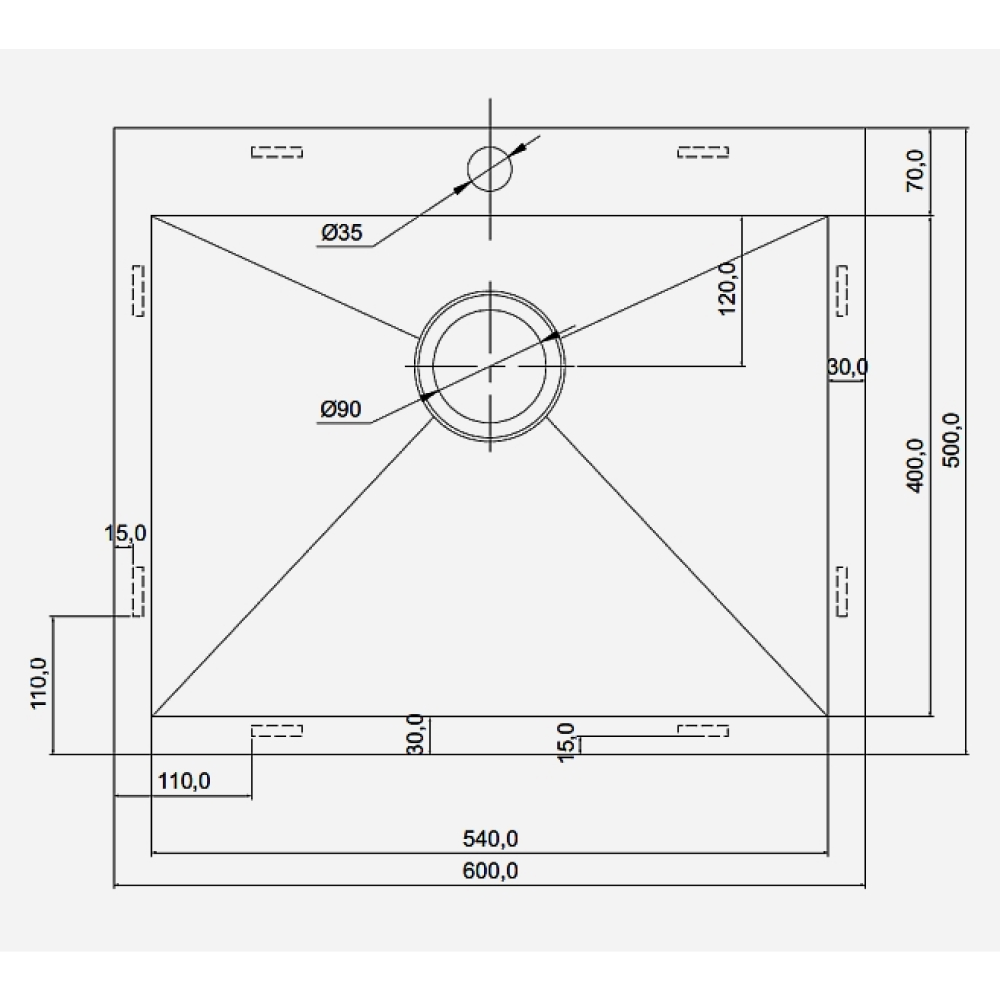 Кухонные мойки Eco Marino SMV-Z-600.A SEAMAN  - Вид №1