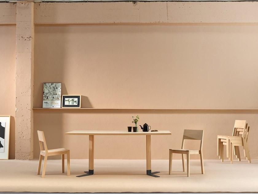 ONDARRETA Штабелируемый деревянный стул Iesu sun-id-1414763 - Вид №13