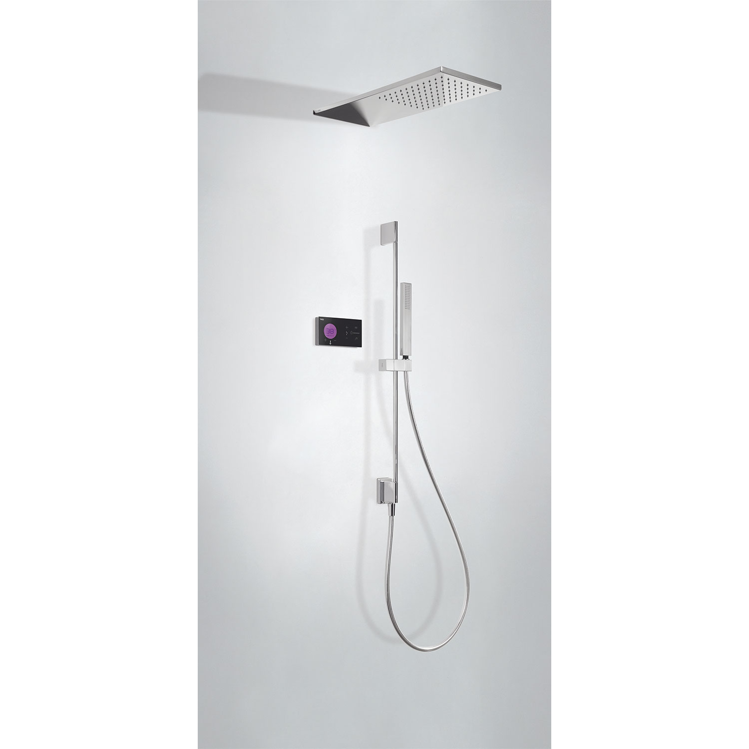 SHOWER TECHNOLOGY Kit de grifo termostático electrónico empotrado de 2 vías Shower Technology Blue Edition para ducha-09288580 TRES Electronic