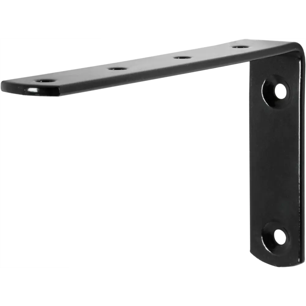 Кронштейн Larvij Angle 7.5x12.5 см сталь нагрузка до 1 кг цвет чёрный 82521848 STLM-2158911 Англ