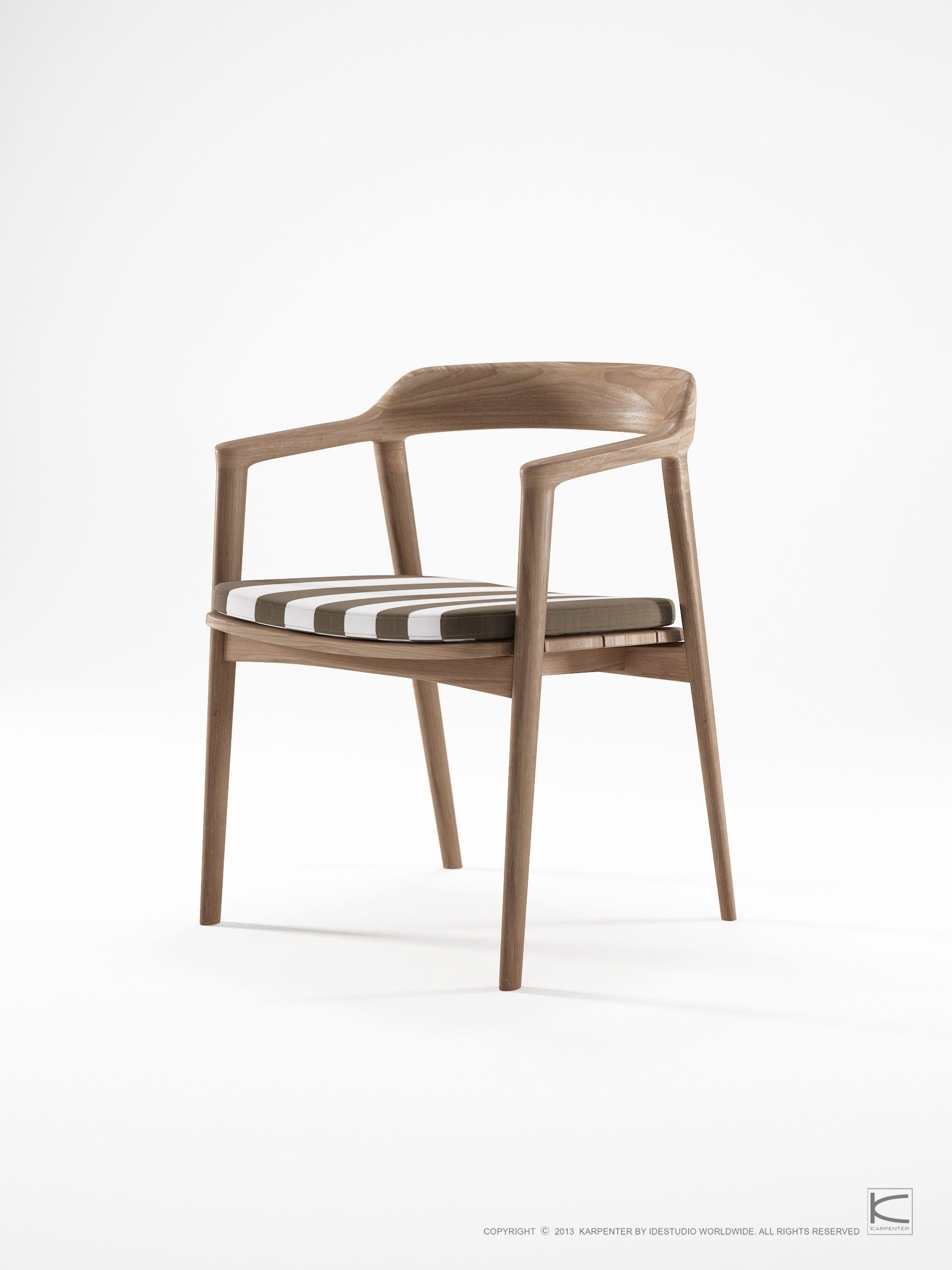 Стул из тикового дерева с подлокотниками KARPENTER Grasshopper Outdoor ARCH-00022537 - Вид №43