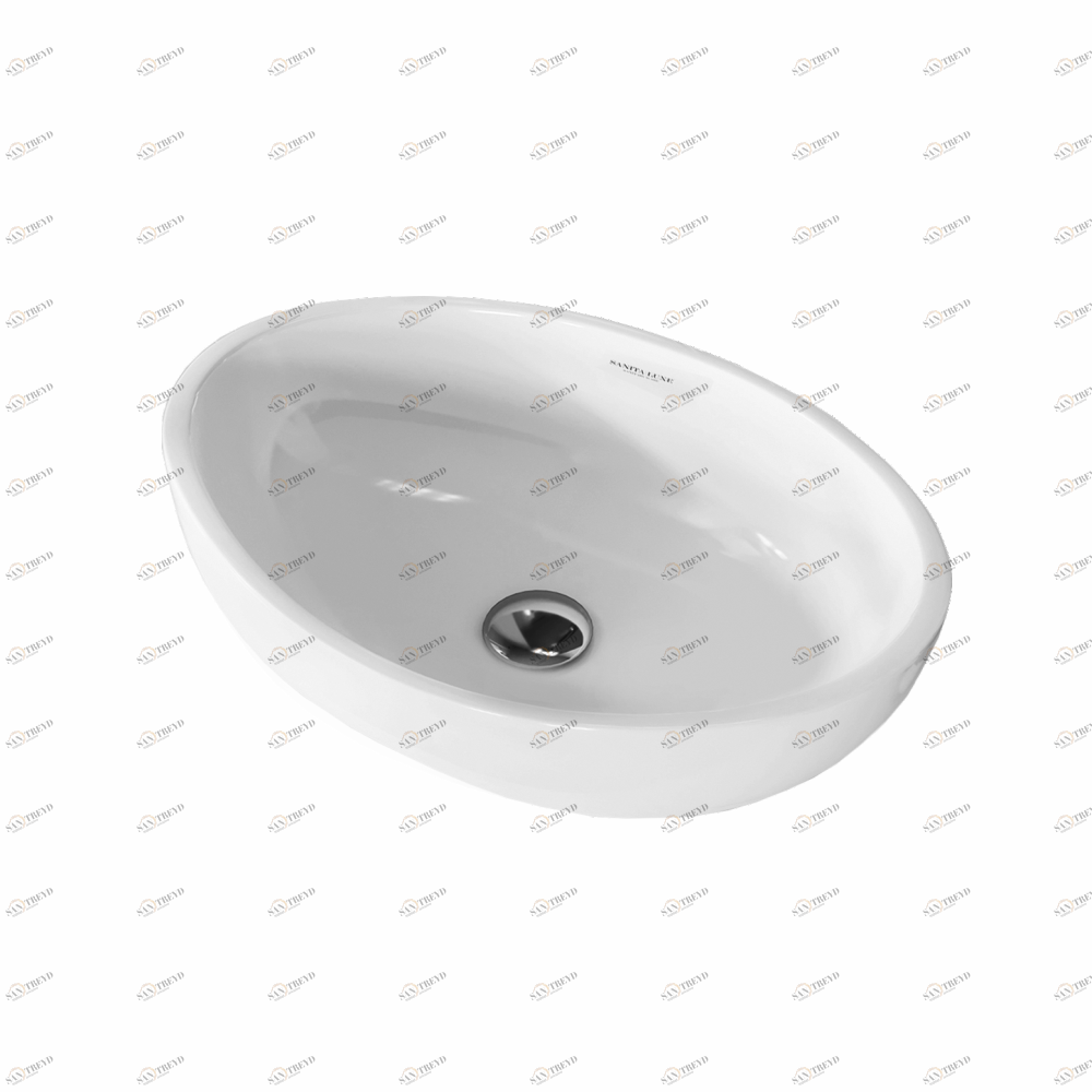 RNGSLWB01C Накладная раковина на столешницу  овальная Arbi 