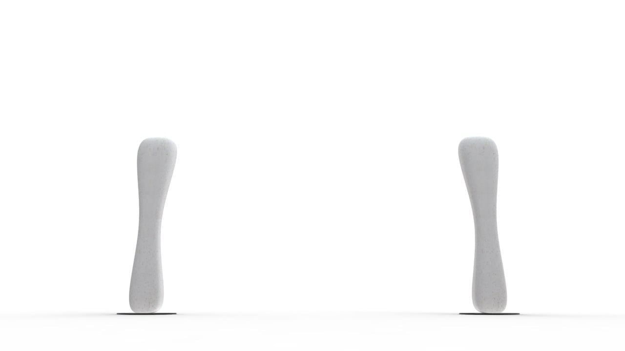 Реконструированный каменный столб / пепельница для общественных мест Viscio Urban Design TWIRLY ARCH-00018400 - Вид №5