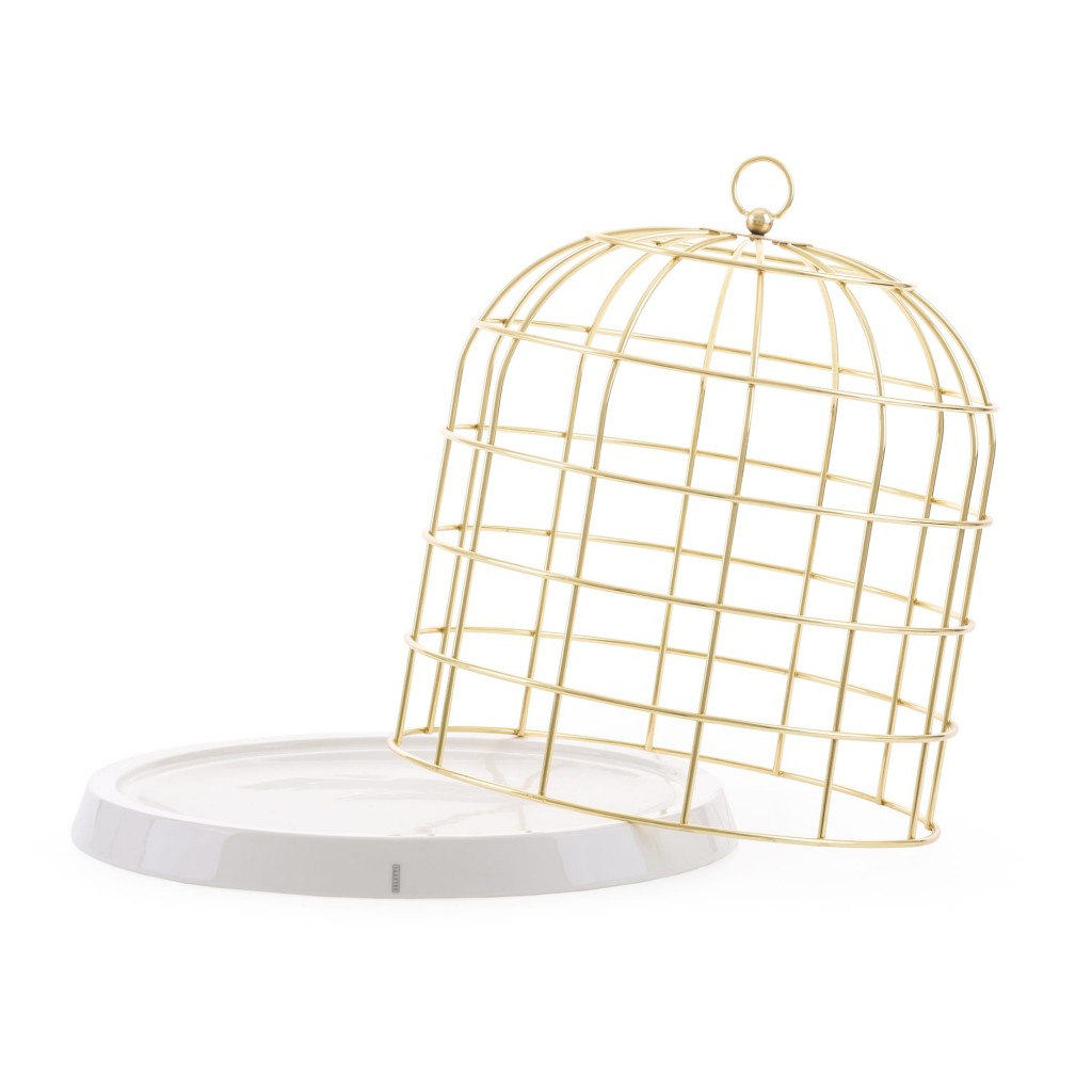 Статуэтка декоративная фарфоровая 36х34 см белая Twitable SELETTI  00-3883227 Белый;золото  - Вид №1