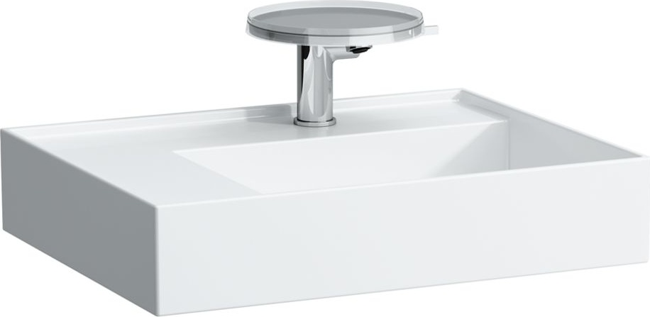 H8103350201121 Раковина с полочкой слева, со специальным скрытым сливом LAUFEN PRO