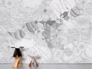 Moustache Флизелиновые бумажные обои Domestic