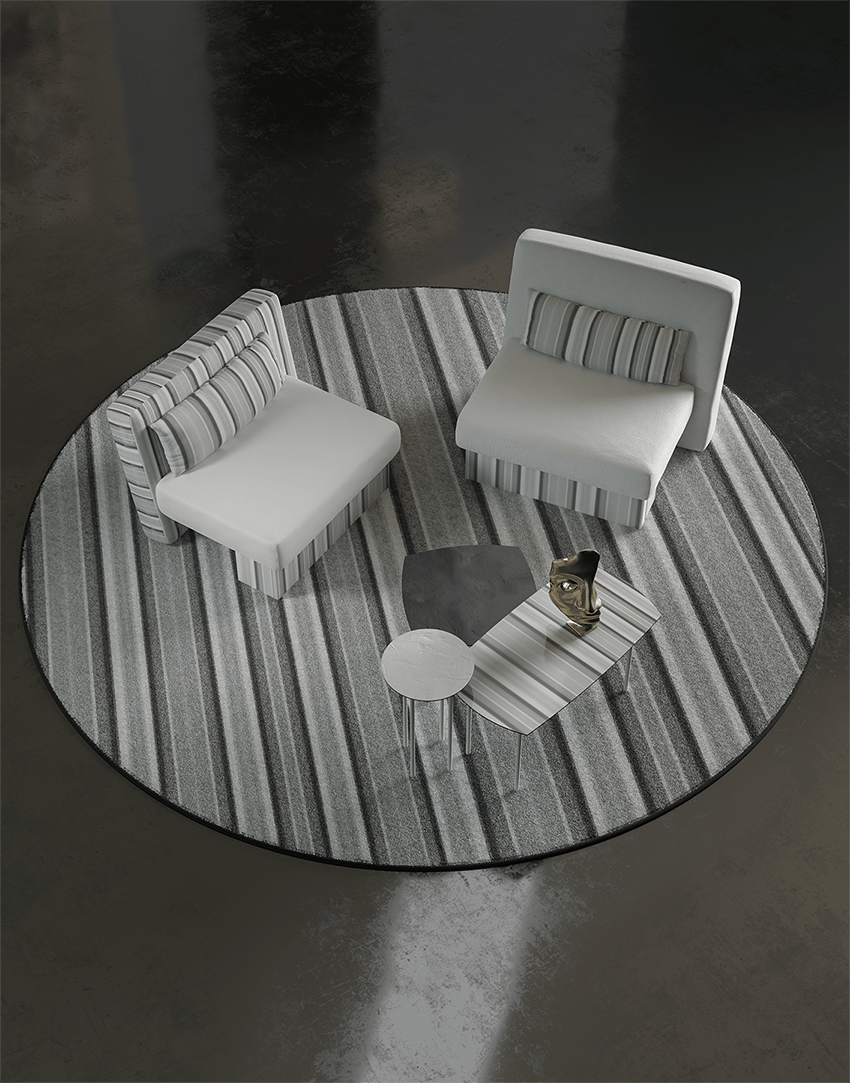 Металлический журнальный столик MOMENTI HOLMES S-49-82-122-92 ARCH-00142152 - Вид №8