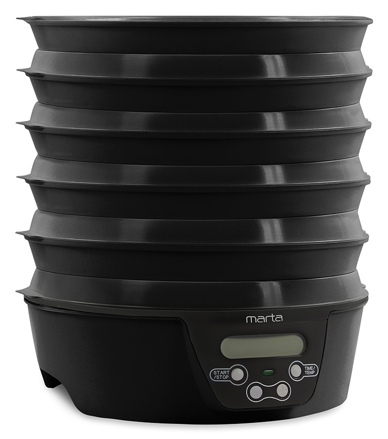 9934673 Сушилка для овощей и фруктов MARTA MT-FD1888D черный STDN-0128840 - Вид №1
