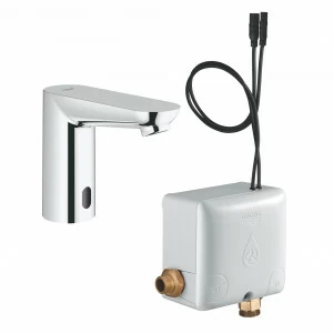 Вентиль инфракрасный для раковины GROHE Euroeco CE, без функции смесителя, с энергонакоплением, хром (36384000)