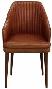 Devina Nais Мягкое кожаное кресло с подлокотниками