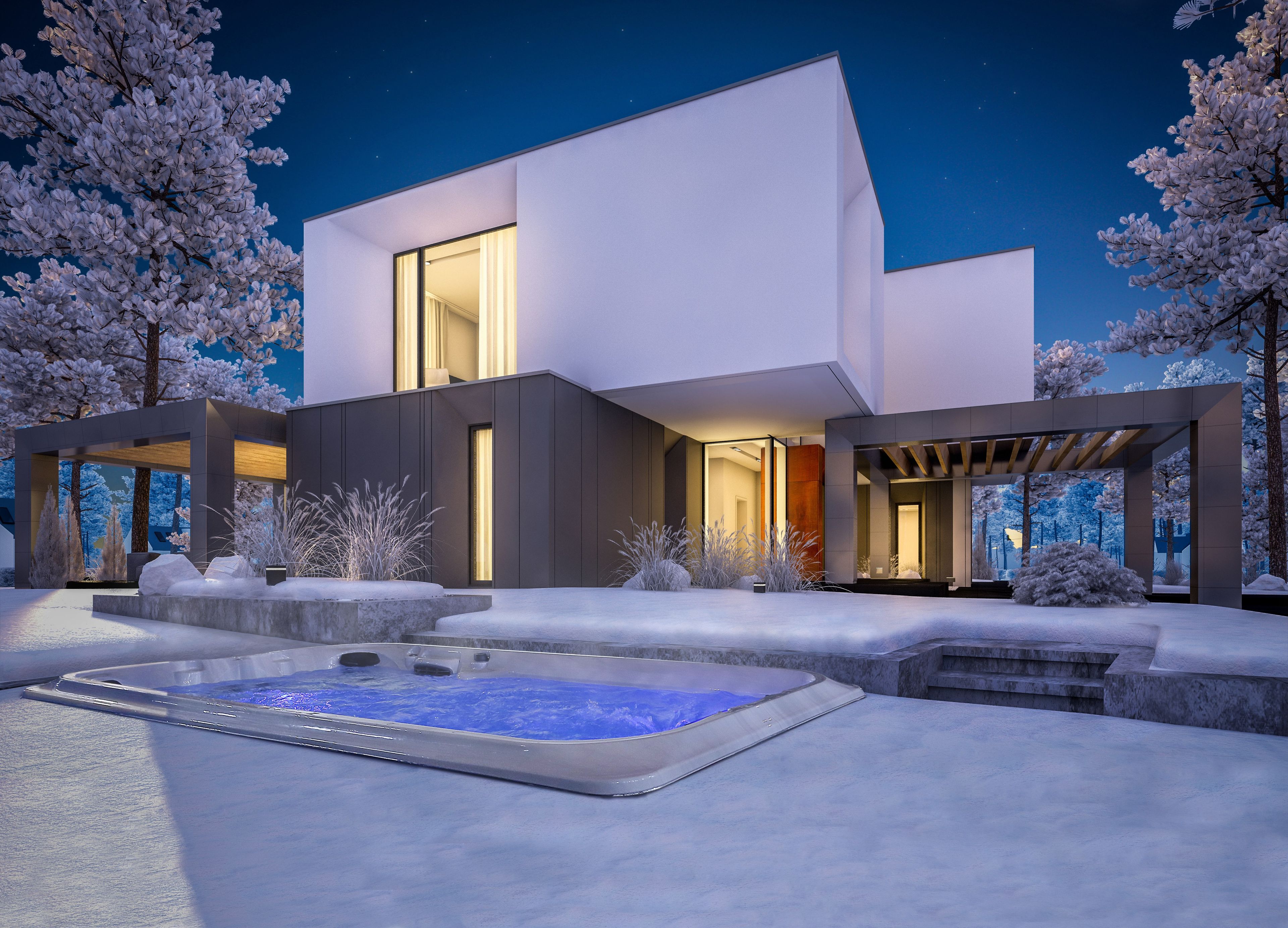 6-7-местный мини-бассейн с противоточным плаванием Jacuzzi® Swim Spa ARCH-00057203 - Вид №5