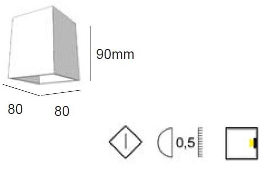 BEL-LIGHTING Настенный светильник из алюминия прямого света Cube 902. ec - Вид №2