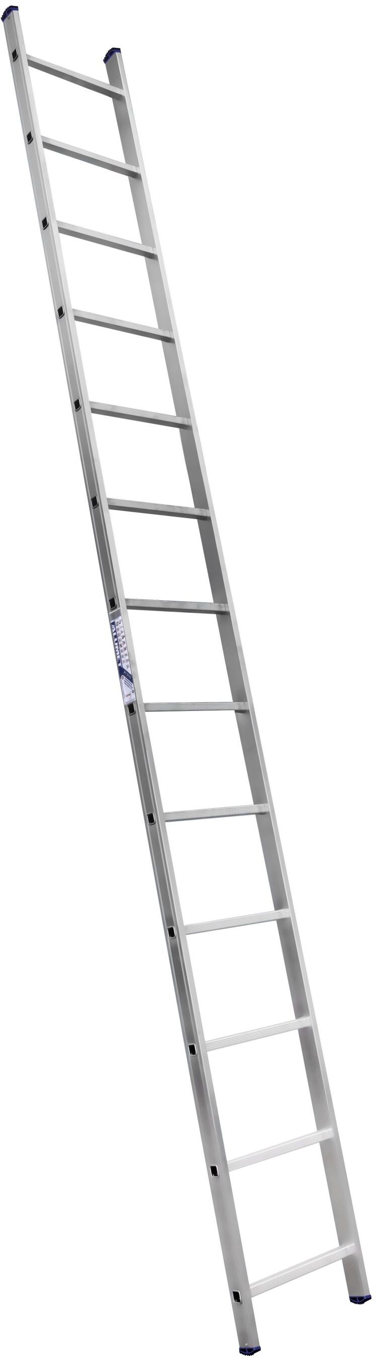 Алюминиевая односекционная  приставная лестница 1*13