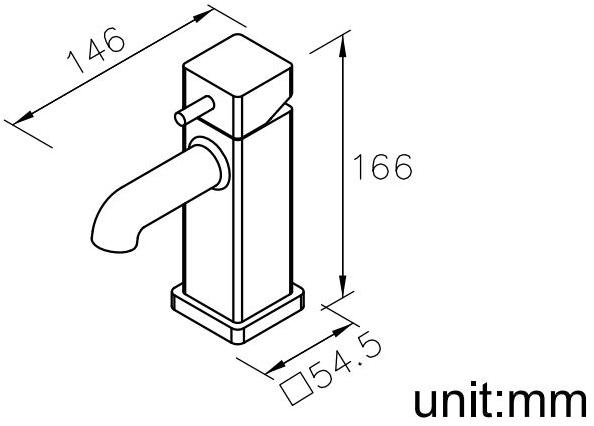 JUSTIME Смеситель для умывальника из хромированной латуни Mark 6909-90-80cp - Вид №2