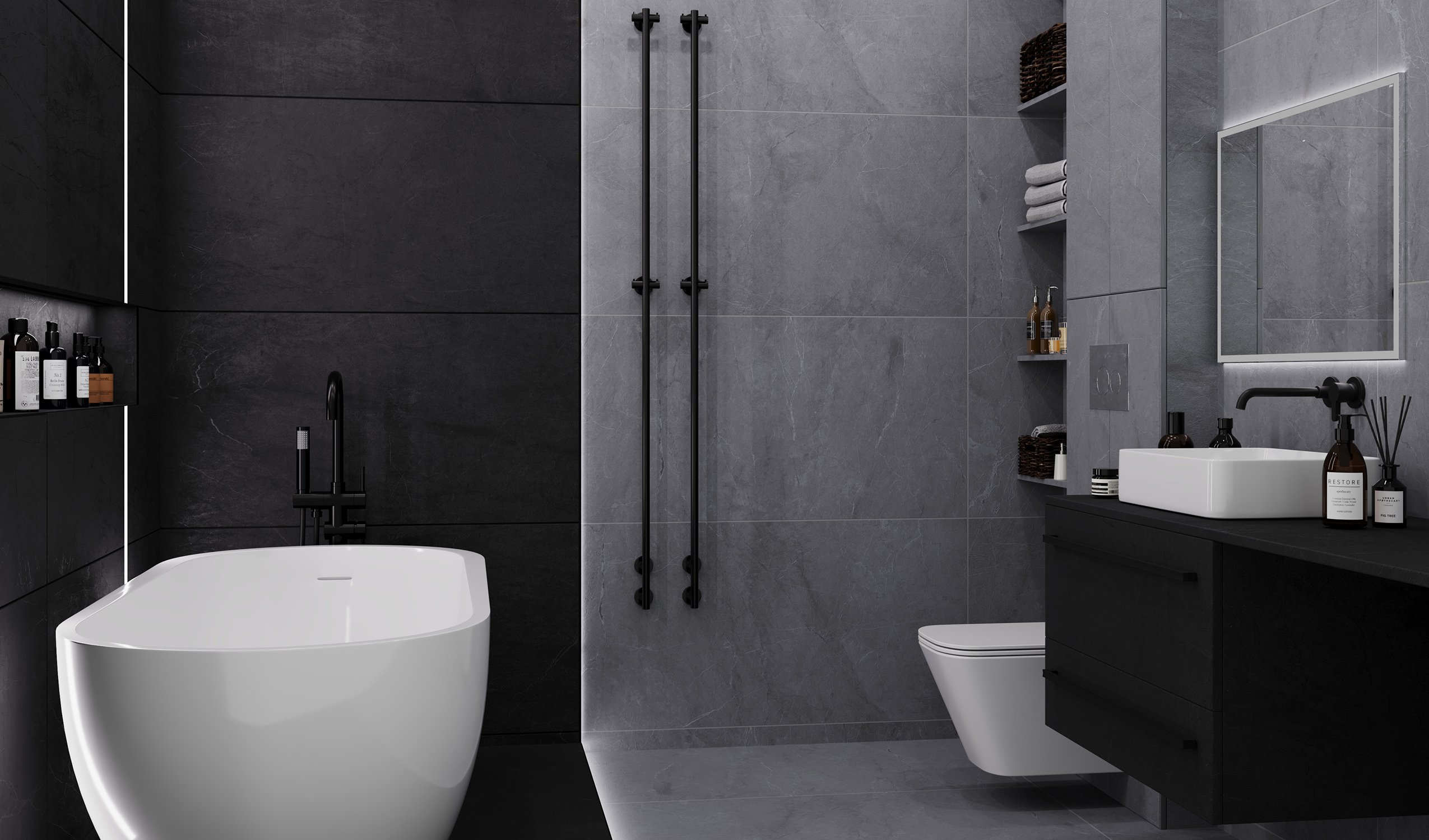 Slim Marbles Barcelona: Элегантность серого мрамора STP-ST315 INCOLOR - Вид №4