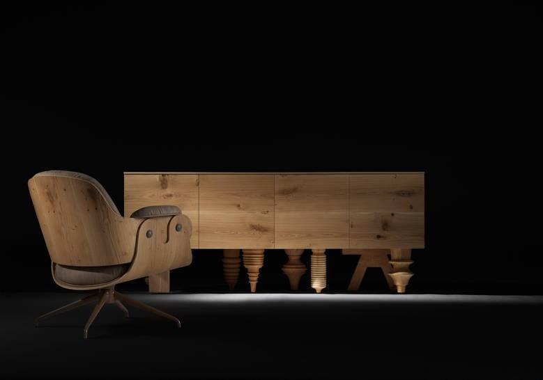 BD Barcelona Design Кресло поворотное с 4-мя спицами Showtime sun-id-1410701 - Вид №5