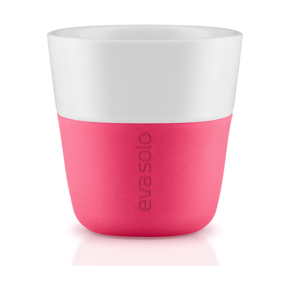 EVA SOLO 501073 Чашки для эспрессо, 80 мл, 2 шт, розовые Фарфор, силикон  - Вид №1