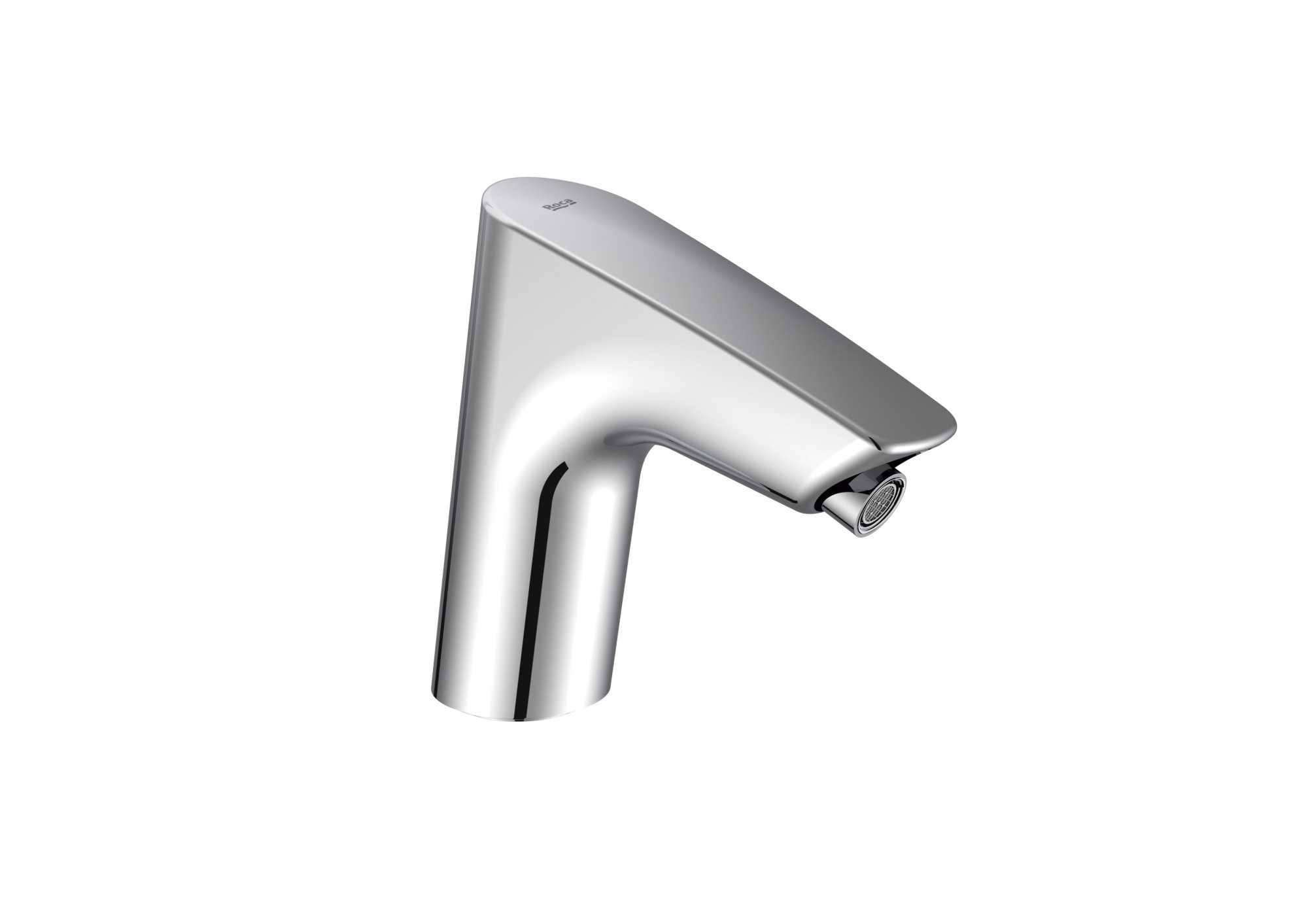 A5A5390C00 -E - Электронный смеситель для умывальника (предварительно смешанная вода) со встроенным датчиком в изливе. Питание от 4 щелочных батареек 1,5В LRG (AA). ROCA Atlas