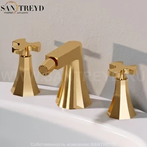 Flaminia EVERGREEN Смеситель для раковины золотой EG202