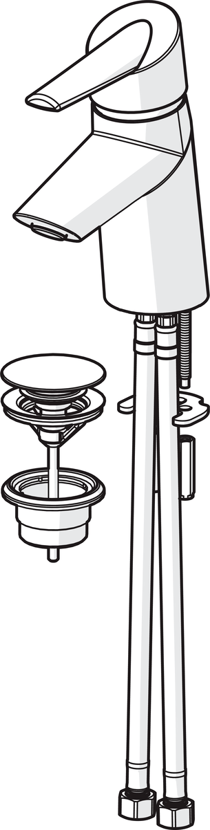 Oras 2700FG Смеситель для умывальника 2700FG Optima Хром  - Вид №2