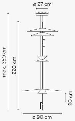 Vibia Светодиодная подвесная лампа Flamingo sun-id-1377924 - Вид №2