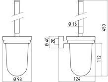 Emco Bad Ершик для унитаза настенный Rondo2 sun-id-1395174 - Вид №2