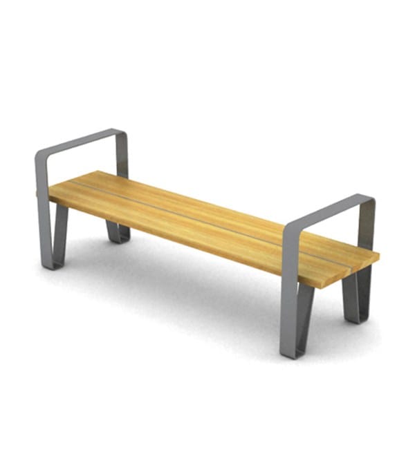Стальная и деревянная скамья без спинки LAB23 COURT ARCH-00068054 - Вид №21